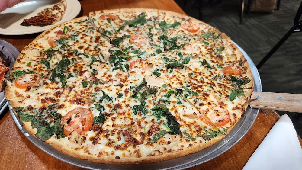 Chicken Spinach Pizza
