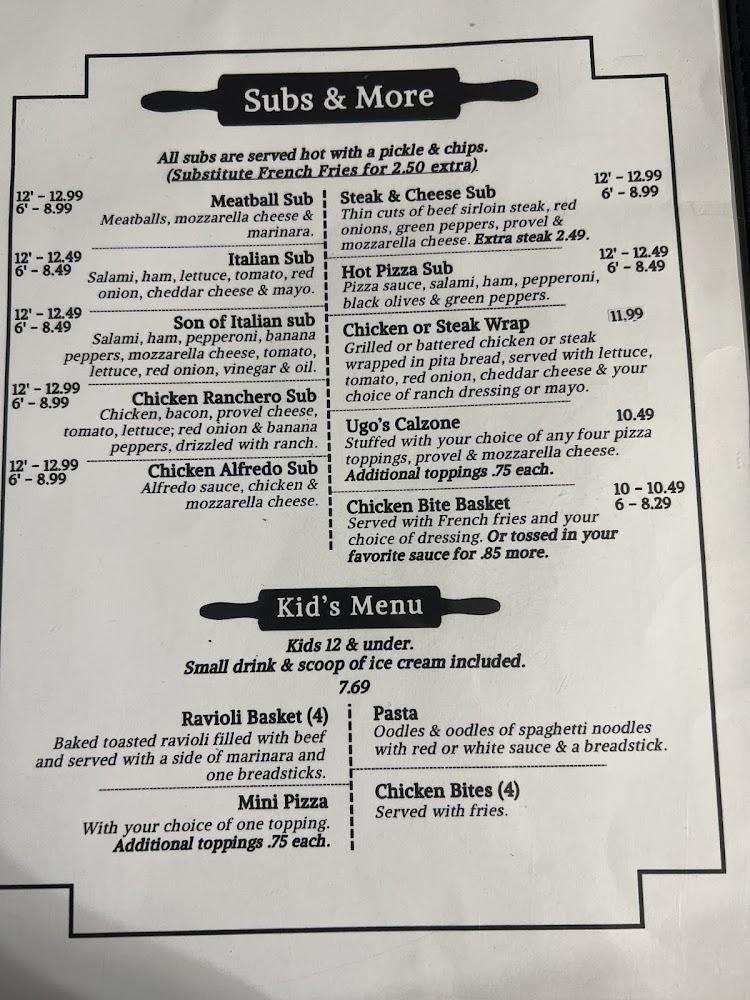 Ugo's Pizzaland Menu image 3